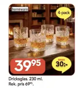 Bo Ohlsson Dricksglas erbjuda