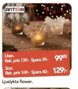 Bo Ohlsson Ljuslykta flower erbjuda