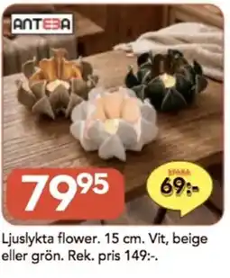 Bo Ohlsson Ljuslykta flower erbjuda