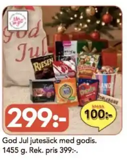 Bo Ohlsson God Jul jutesäck med godis erbjuda