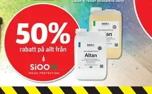 50% rabatt på allt från SiOO:X