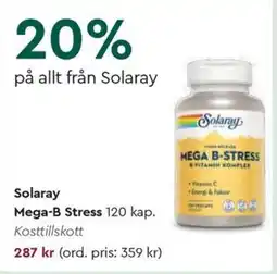 Life Solaray Mega-B Stress erbjuda