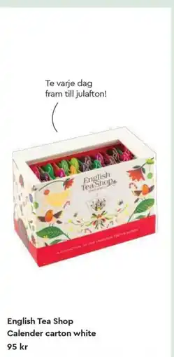 Life English Tea Shop Calender carton white erbjuda