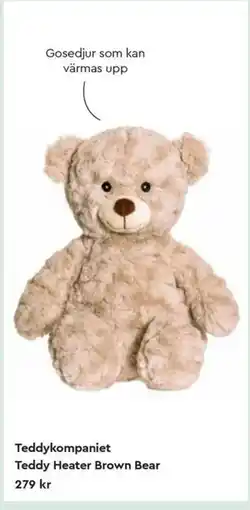 Life Teddykompaniet Teddy Heater Brown Bear erbjuda