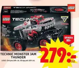 ICA Maxi LEGO Technic monster jam thunder erbjuda