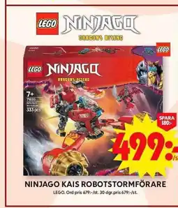 ICA Maxi LEGO Ninjago kais robotstormförare erbjuda