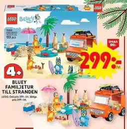 ICA Maxi LEGO Bluey Familjetur till stranden erbjuda