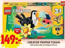 ICA Maxi LEGO Creator tropisk tukan erbjuda