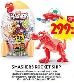 ICA Maxi Smashers rocket ship erbjuda