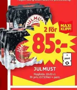 ICA Maxi Nygårda Julmust erbjuda
