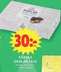 ICA Maxi ICA Färska Dadlar i ask erbjuda