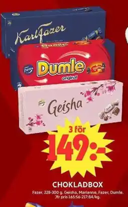 ICA Maxi Fazer Chokladbox erbjuda