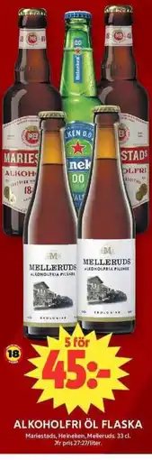 ICA Maxi Alkoholfri öl flaska erbjuda