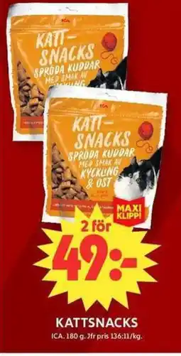 ICA Maxi ICA Kattsnacks erbjuda