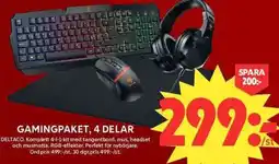 ICA Maxi Deltaco Gamingpaket, 4 delar erbjuda