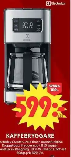 ICA Maxi Electrolux Kaffebryggare erbjuda