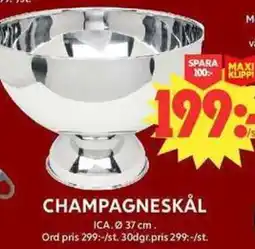 ICA Maxi ICA Champagneskål erbjuda