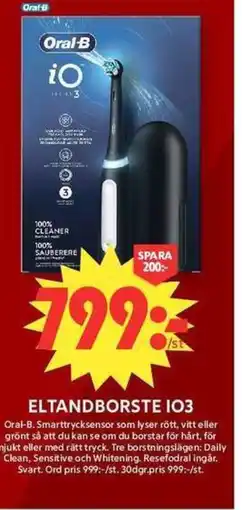 ICA Maxi Oral-B Eltandborste IO3 erbjuda