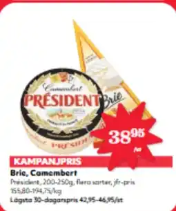 Hemköp Brie, Camembert erbjuda