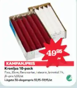 Hemköp Kronljus 10-pack erbjuda