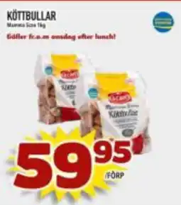 Din Mat Köttbullar erbjuda