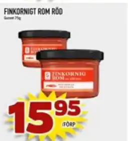 Din Mat Finkornigt rom röd erbjuda