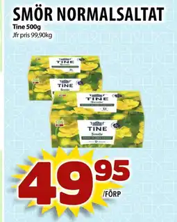 Matvärlden Tensta Smör normalsaltat Tine erbjuda