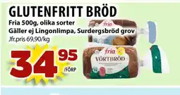 Matvärlden Tensta Glutenfritt bröd erbjuda
