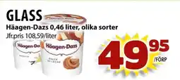 Matvärlden Tensta Glass Häagen-Dazs , olika sorter erbjuda