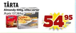 Matvärlden Tensta TÅRTA Almondy , olika sorter erbjuda