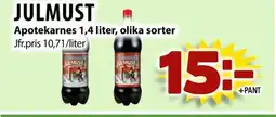 Matvärlden Tensta Julmust apotekarnes , olika sorter erbjuda