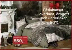 Hemtex Påslakanset, överkast, örngott och underlakan 50% erbjuda