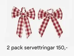 Hemtex 2 pack servettringar erbjuda