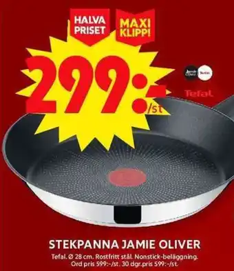 ICA Maxi TEFAL Stekpanna jamie oliver erbjuda
