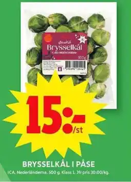 ICA Maxi ICA Brysselkål i påse erbjuda