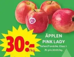 ICA Maxi Äpplen pink lady erbjuda