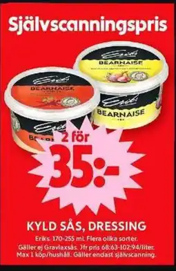 ICA Maxi ERIKS Kyld sås, dressing erbjuda