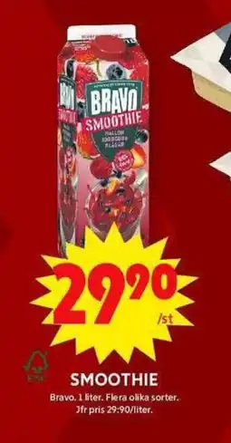 ICA Maxi BRAVO Smoothie erbjuda