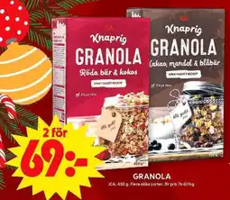 ICA Maxi ICA Granola erbjuda