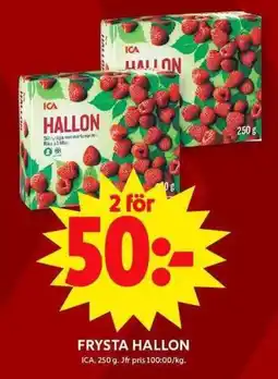 ICA Maxi ICA Frysta hallon erbjuda