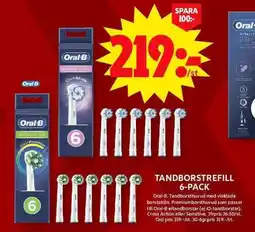 ICA Maxi ORAL-B Tandborstrefill 6-pack erbjuda