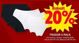 ICA Maxi Trosor 3-pack erbjuda
