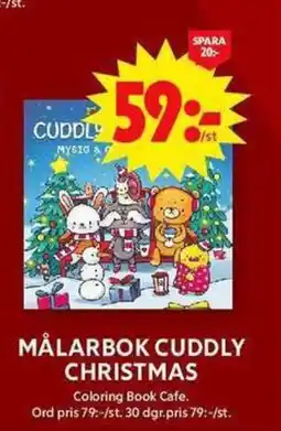 ICA Maxi Målarbok cuddly christmas erbjuda