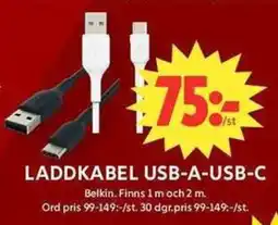 ICA Maxi Laddkabel usb-c-usb-c erbjuda