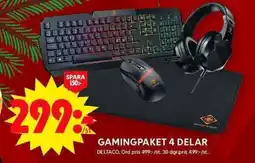 ICA Maxi DELTACO Gamingpaket 4 delar erbjuda