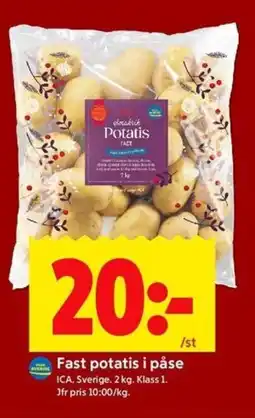 ICA Kvantum ICA Fast potatis i påse erbjuda