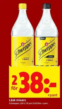 ICA Kvantum SCHWEPPES Läsk mixers erbjuda