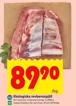 ICA Kvantum Ekologiska revbensspjäll erbjuda
