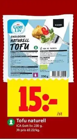 ICA Kvantum ICA Tofu naturell erbjuda