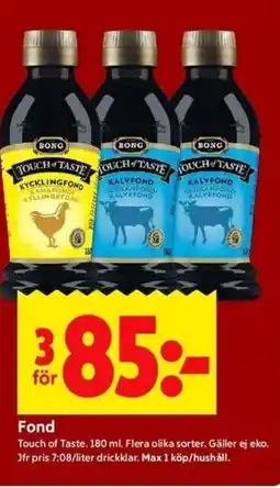 ICA Kvantum TOUCH OF TASTE Fond erbjuda